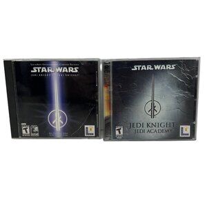Star Wars Jedi Knight Academy & II 2 Outcast PC Game Lot Tested 2002 2003 Retro